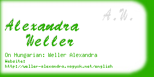 alexandra weller business card